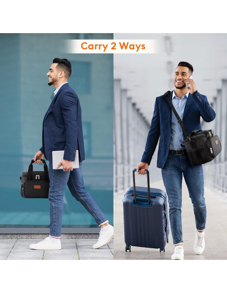 Bolsa de Almuerzo Térmica Lifewit 9L Negra Aislante para Adultos