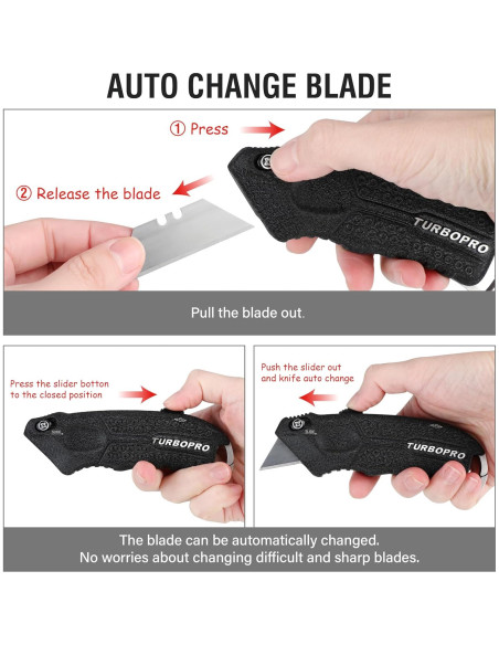 Cuchillo Utilitario Autocargable Olympia Tools Turbo Pro