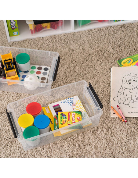 Contenedores de Almacenamiento IRIS USA 6 Qt - Paquete de 10