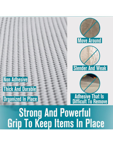 Forro Antideslizante Iwtmm 30.48 cm x 3.05 m Gris Claro