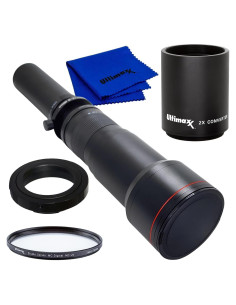 Lente Telefoto Zoom Ultimaxx 650-1300mm para Canon DSLR