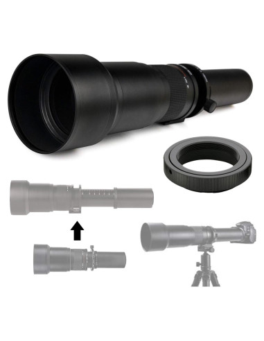 Lente Telefoto Zoom HD 650-1300mm f/8-16 Commander Optics