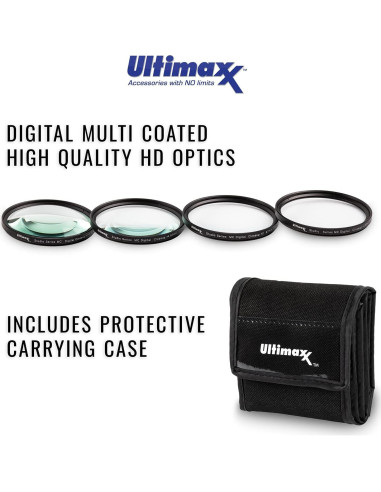 Kit de Filtros Macro Acercamiento HD Ultimaxx 5 Piezas 67mm