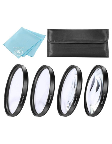 Juego de Filtros de Acercamiento 37mm Big Mike's +1, +2, +4, +10