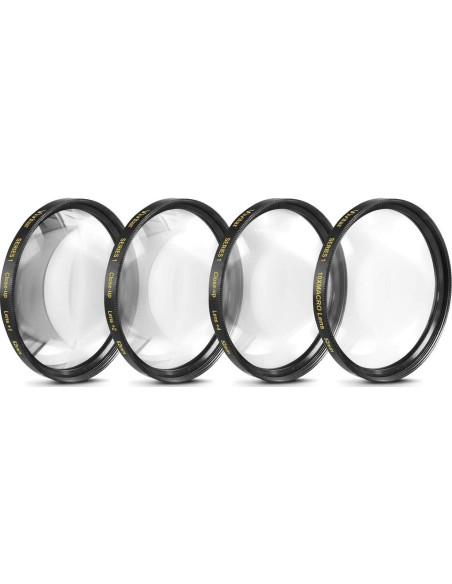 Juego de Filtros de Acercamiento 37mm Big Mike's +1, +2, +4, +10