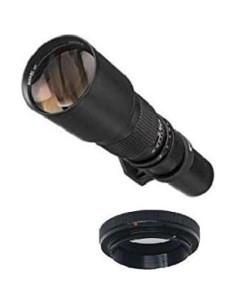 Lente Telefoto Bower 500mm para Pentax K2000 K1000 K200D 2