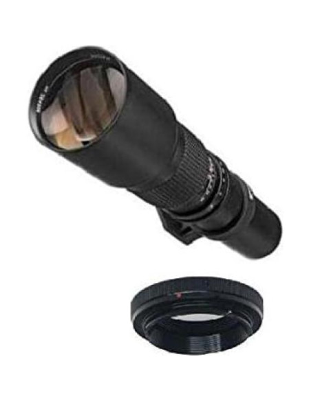 Lente Telefoto Bower 500mm para Pentax K2000 K1000 K200D