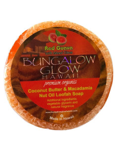 Jabón de Lufa Glow Coco Bubble Shack 91g Guayaba Roja