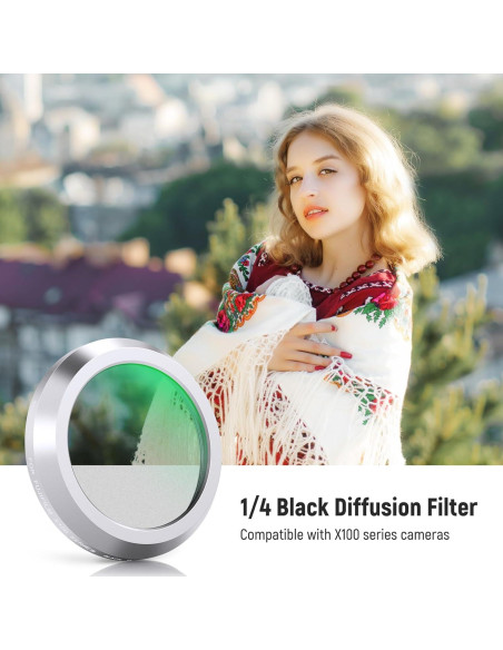 Filtro de Difusión Negra NEEWER 1/4 para Cámaras Fujifilm X100