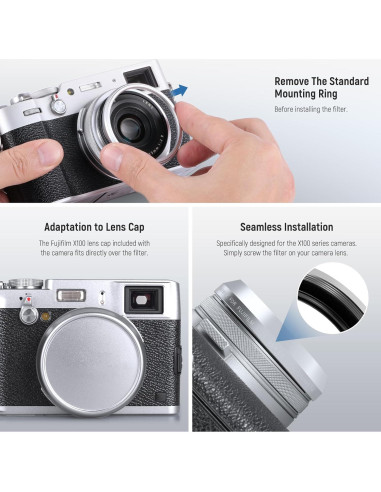 Filtro de Difusión Negra NEEWER 1/4 para Cámaras Fujifilm X100