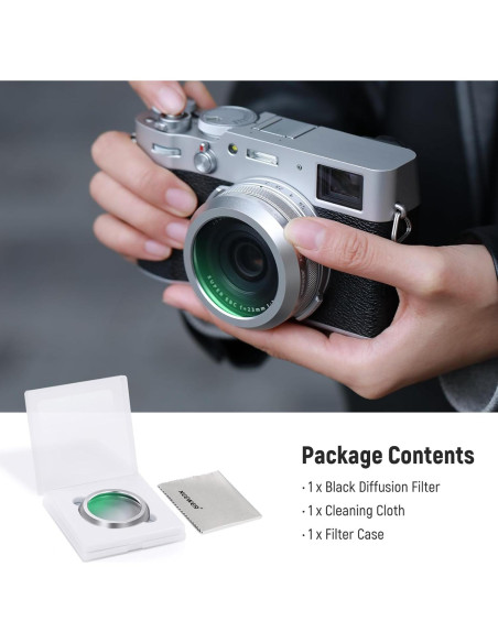 Filtro de Difusión Negra NEEWER 1/4 para Cámaras Fujifilm X100