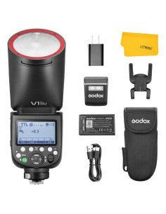 Flash Godox V1Pro OU para Olympus - Speedlite TTL 2.4G HSS