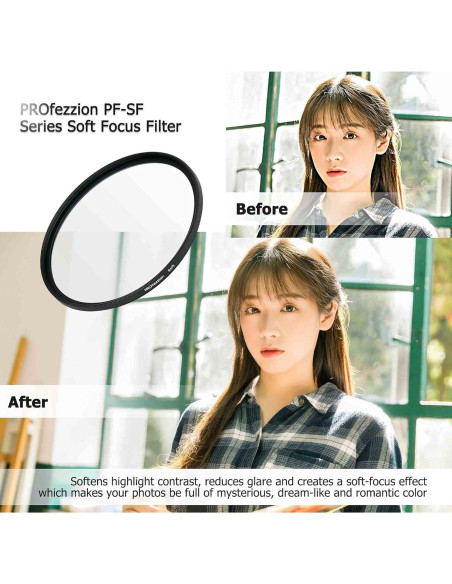 Filtro de Difusión Suave PROfezzion 37mm para Retratos