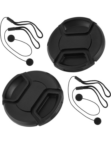 Paquete de 2 tapas de lente 58mm ZZJMCH para Canon y Nikon