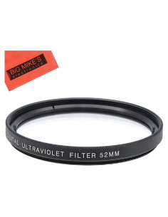 Filtro UV 52mm Big Mike's para Lentes Nikon y Más