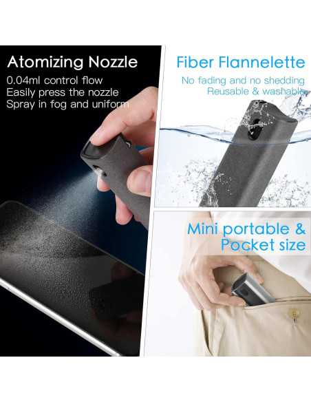 Limpiador de Pantallas AKARY Todo en Uno a Prueba de Huellas