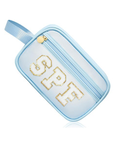 Bolsa de Maquillaje Transparente COSHAYSOO Azul SPF 22.1x13x7.9cm