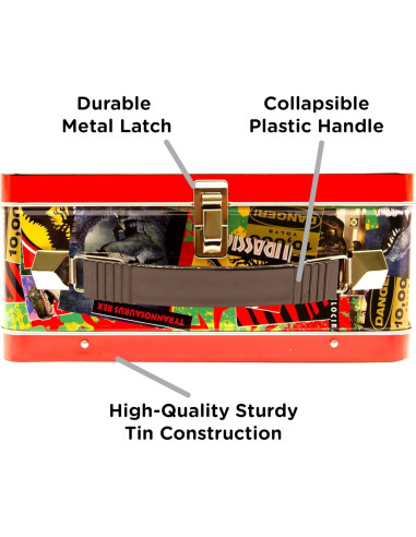 Caja de Almacenamiento de Lata AQUARIUS Jurassic Park 21.95x9.53x16.83cm