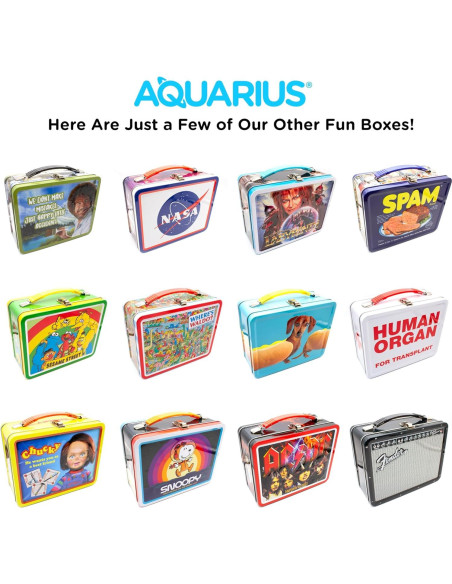 Caja de Almacenamiento de Lata AQUARIUS Jurassic Park 21.95x9.53x16.83cm