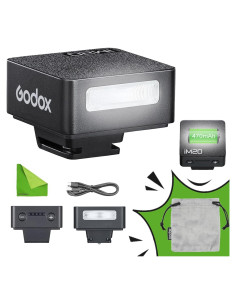 Flash Godox iM20 Mini para Cámara - Batería 470mAh USB-C