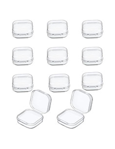 10 Cajas Plásticas Transparentes GBSTORE para Joyería 3.48 cm
