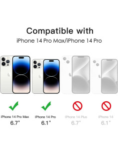 Protector de Lente de Cámara JETech para iPhone 14 Pro/Max 2