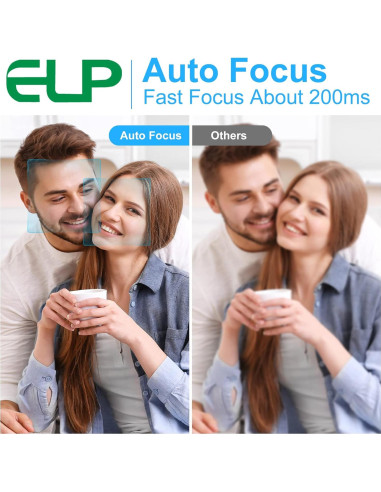 Cámara USB Autofocus ELP 16MP 4K UVC 68 Mini para PC