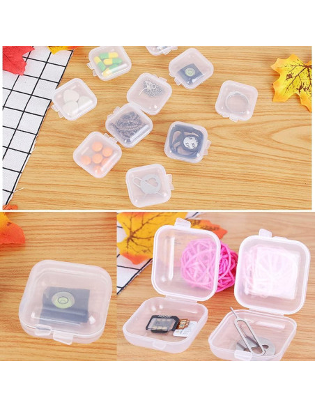 10 Cajas Plásticas Transparentes GBSTORE para Joyería 3.48 cm