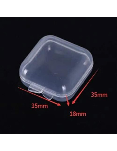 10 Cajas Plásticas Transparentes GBSTORE para Joyería 3.48 cm