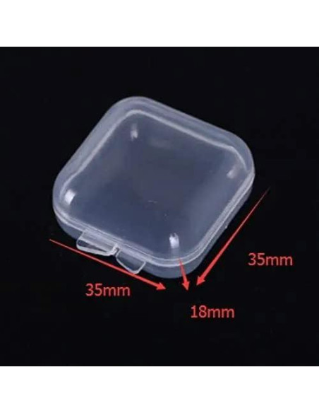 10 Cajas Plásticas Transparentes GBSTORE para Joyería 3.48 cm