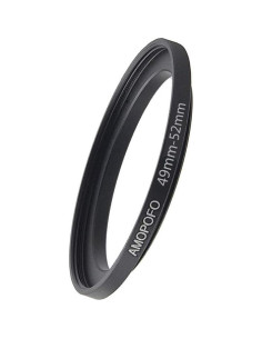 Adaptador de anillo de paso AMOPOFO 49 mm a 52 mm para cámaras 2