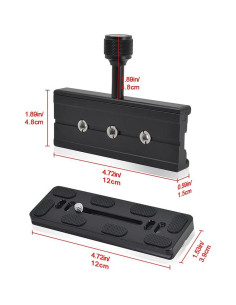 Adaptador de Placa de Liberación Rápida Fotoconic QR120 para Cámaras DSLR 2