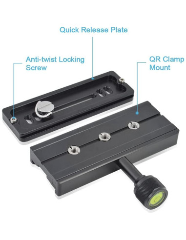 Adaptador de Placa de Liberación Rápida Fotoconic QR120 para Cámaras DSLR