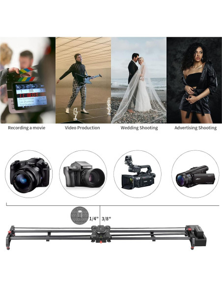 Deslizador de Cámara Motorizado GVM 120cm con Control APP