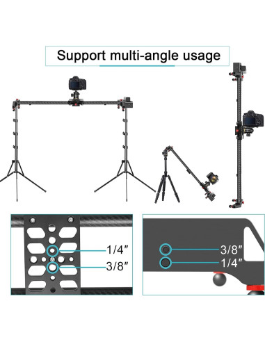 Deslizador de Cámara Motorizado GVM 120cm con Control APP
