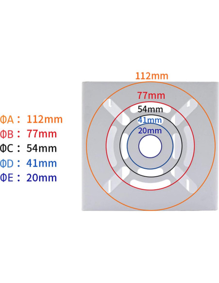 Soporte Vertical Universal WiTi BK08 para Cámara de Seguridad