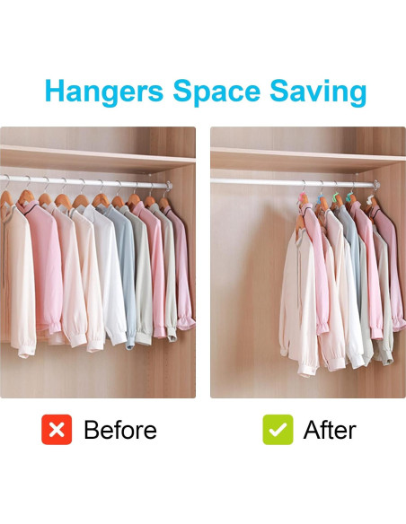 100 Ganchos Conectores para Perchas PECULA - Ahorra Espacio