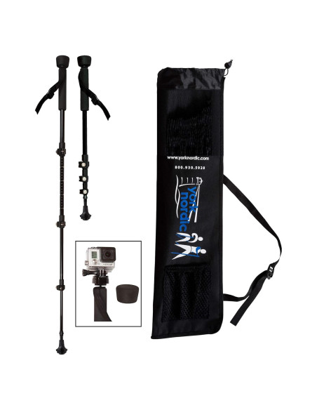 Bastones de Trekking Plegables York Nordic PRO 2 Piezas Ajustables