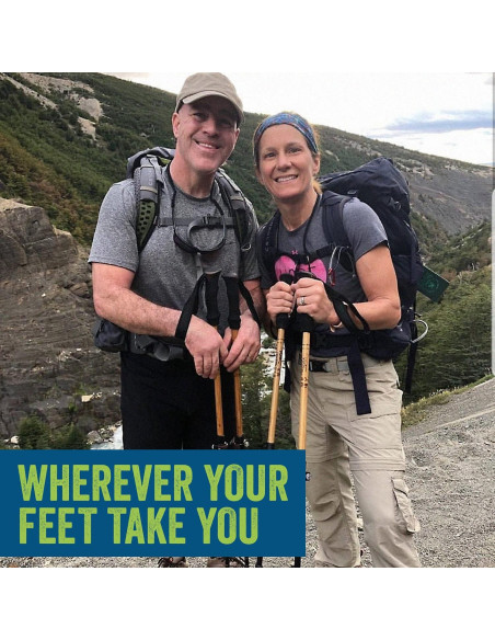 Bastones de Trekking Plegables York Nordic PRO 2 Piezas Ajustables