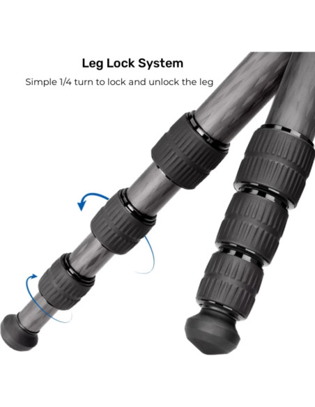 Monopie de Fibra de Carbono Leofoto MP-284C 165 cm 4 Secciones Monopie de Fibra de Carbono Leofoto MP-284C 165 cm 4 Secciones