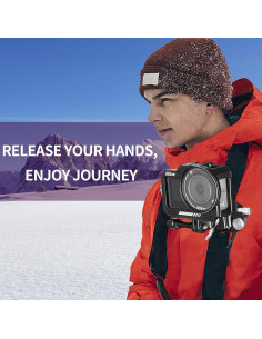 Clip de cámara Nitze N58A de aluminio con placa Arca, 30 kg 2