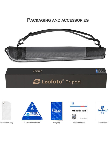Monopie de Fibra de Carbono Leofoto MP-284C 165 cm 4 Secciones Monopie de Fibra de Carbono Leofoto MP-284C 165 cm 4 Secciones