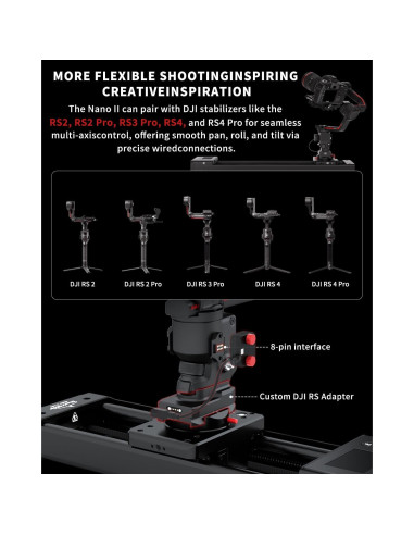 Deslizador de Cámara IFOOTAGE Nano II 660, Carga 7kg