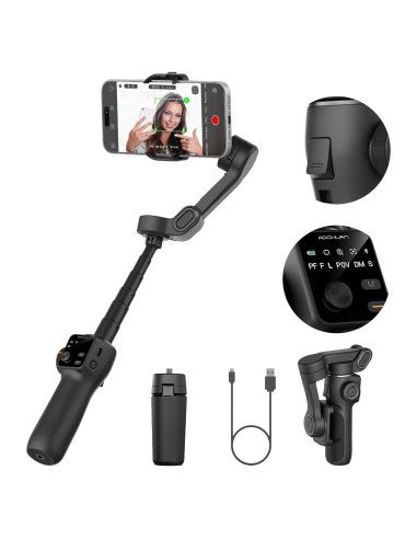 Estabilizador de Cardán 3 Ejes AOCHUAN Smart V8 Negro