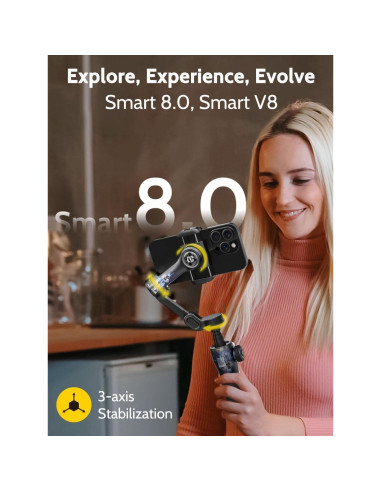 Estabilizador de Cardán 3 Ejes AOCHUAN Smart V8 Negro