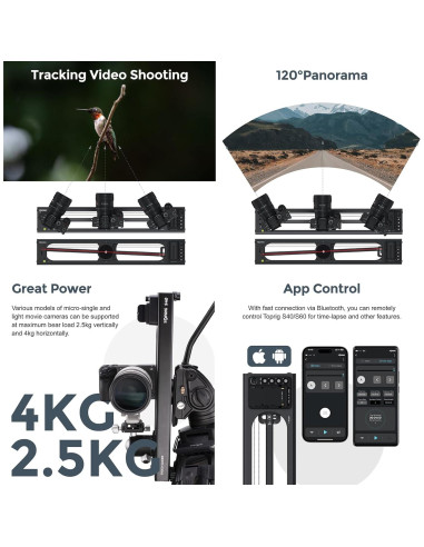 Deslizador de Cámara Motorizado Accsoon Toprig S60 1.5kg