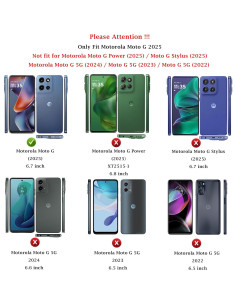 Funda Protectora PUSHIMEI para Motorola Moto G 2025 Verde Oscuro 2