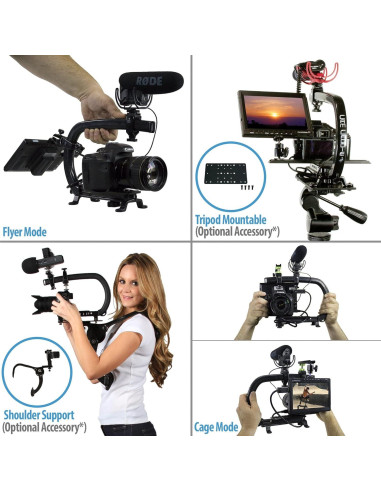 Estabilizador de Cámara Scorpion EX MAX - Pro Steadycam para DSLR y Smartphones