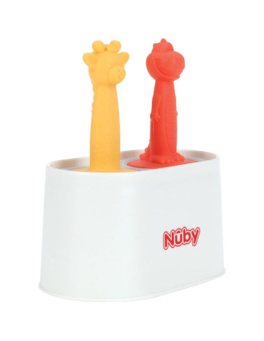 Moldes de Helados Nuby Animal Pops - Silicona para Bebés 4+ Meses