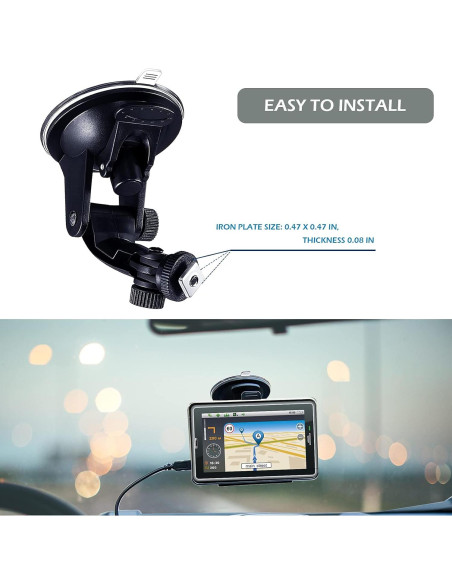 Soporte de Ventosa para Parabrisas Collyon ZJ1 para Monitor 7"